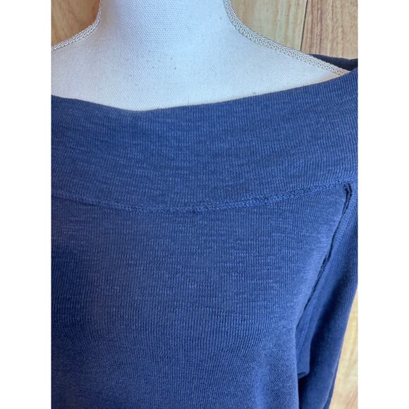 We The Free Oversized Dolman Lightweight Knit Sweater Top Dusty Blue Size S - Picture 3 of 8